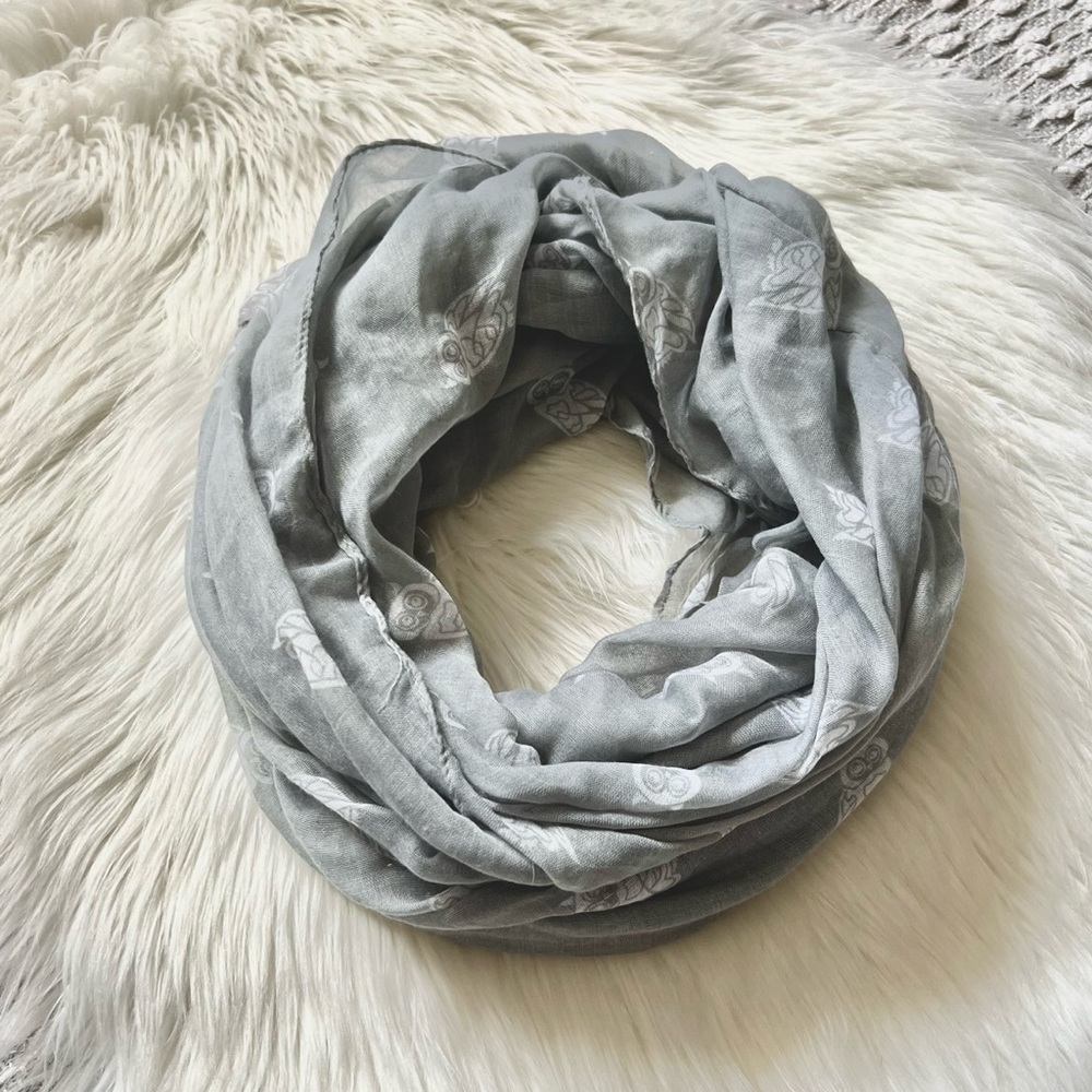 (💚4/$20) Owl Infinity Scarf